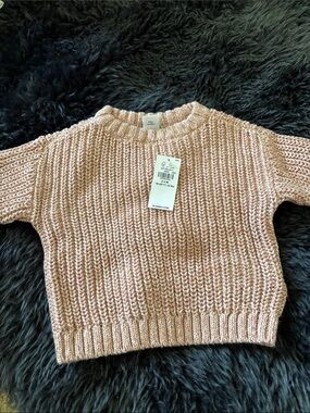 Old navy Chunky Knit Crewneck Sweater - Light Pink